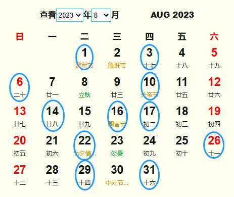 安床吉日2023|2023年安床吉日,2023年中國日曆/農曆